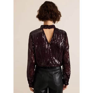 Phase Eight Hannah High Neck Sequin Top